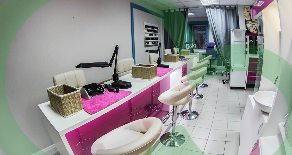 интерьер студии красоты MIX NAIL`S & BEAUTY